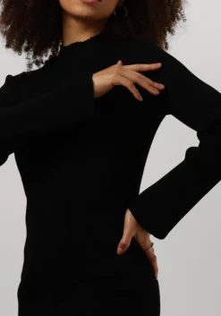 zwarte msch copenhagen midi jurk mschjenetta hasle dress