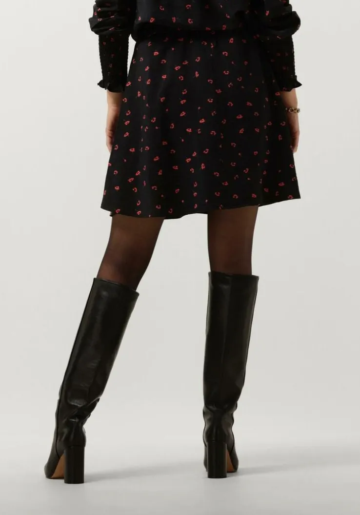 zwarte msch copenhagen minirok mschvinaya ladonna skirt aop