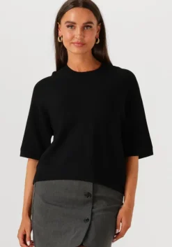 zwarte msch copenhagen t-shirt mschthamira 2/4 pullover