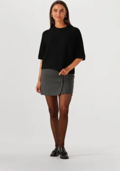 zwarte msch copenhagen t-shirt mschthamira 2/4 pullover