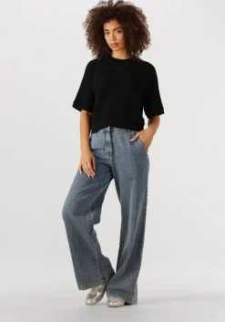 zwarte msch copenhagen t-shirt mschthamira 2/4 pullover