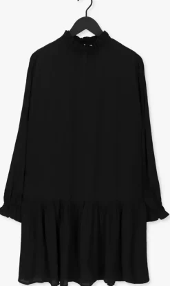 zwarte na-kd mini jurk frill detail mini dress
