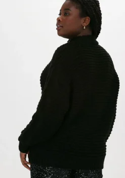 zwarte na-kd trui cable knitted sweater