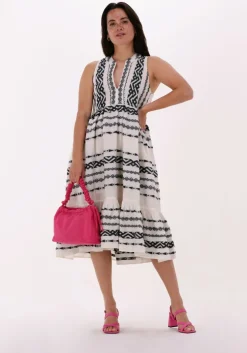 zwarte nema midi jurk gloria