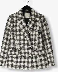 zwarte neo noir blazer vivi chic boucle blazer