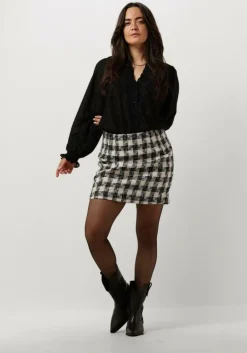 zwarte neo noir blouses brielle glitter blouse