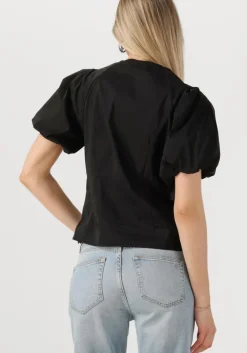 zwarte neo noir blouses irina poplin blouse
