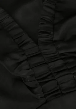 zwarte neo noir blouses istana heavy sateen blouse