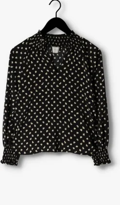 zwarte neo noir blouses stone fading ink blouse