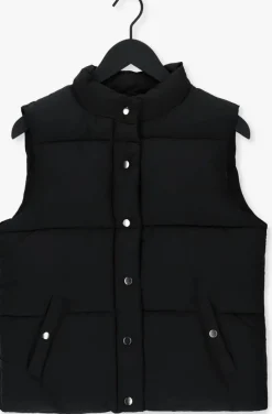zwarte neo noir bodywarmer frankie puffer waistcoat