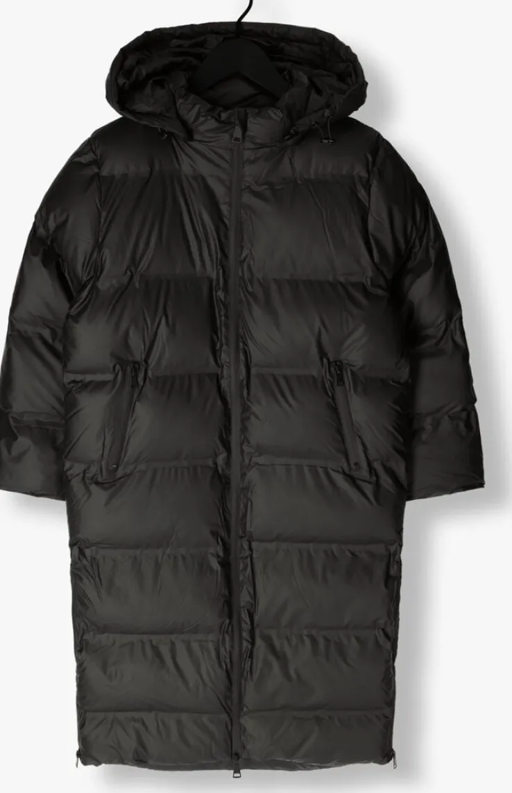 zwarte neo noir gewatteerde jas viviana c puffer jacket