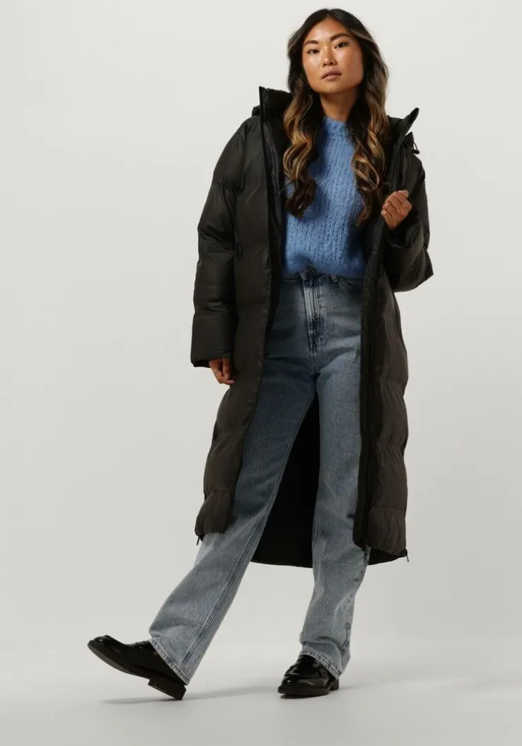 zwarte neo noir gewatteerde jas viviana c puffer jacket