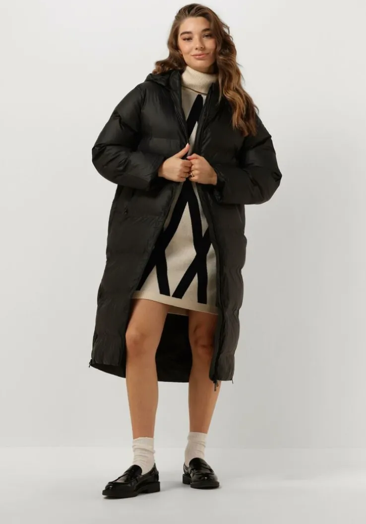 zwarte neo noir gewatteerde jas viviana c puffer jacket