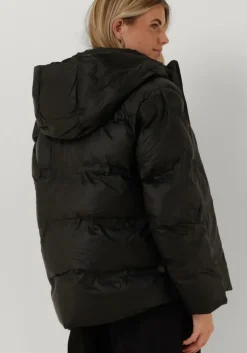 zwarte neo noir gewatteerde jas fox c puffer jacket