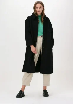 zwarte neo noir mantel anlu coat