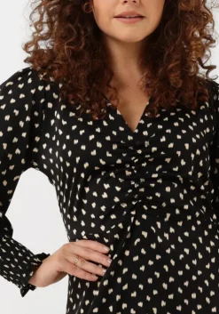 zwarte neo noir maxi jurk hayden fading ink dress