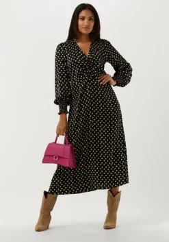 zwarte neo noir maxi jurk hayden fading ink dress