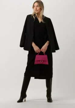 zwarte neo noir midi jurk onassis solid wrap dress