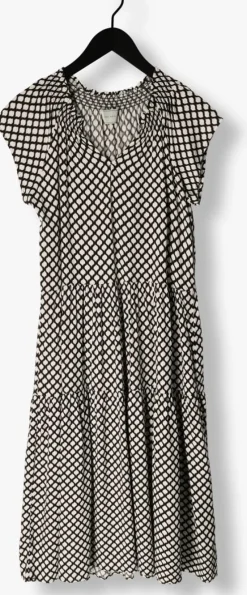 zwarte neo noir midi jurk serena perfect drop dress