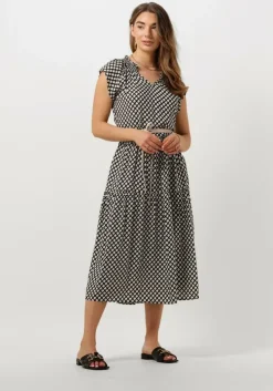 zwarte neo noir midi jurk serena perfect drop dress