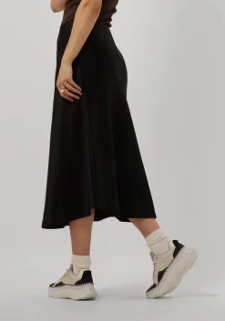 zwarte neo noir midirok bovary skirt
