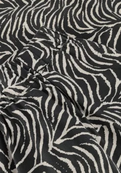 zwarte neo noir midirok yara zebra long skirt