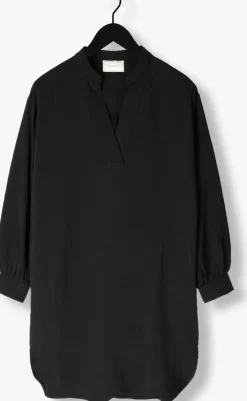 zwarte neo noir mini jurk lexia crepe dress