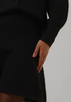 zwarte neo noir minirok gisa knit skirt