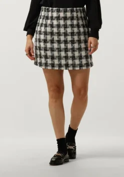 zwarte neo noir minirok helmine chic boucle skirt