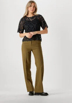 zwarte neo noir top trisha big lace blouse