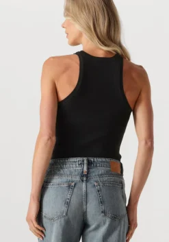 zwarte neo noir top willy knitted top