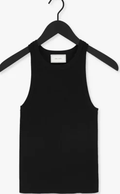 zwarte neo noir top willy knitted top