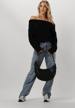 zwarte neo noir trui jane knit blouse