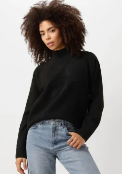 zwarte neo noir trui paula knit blouse