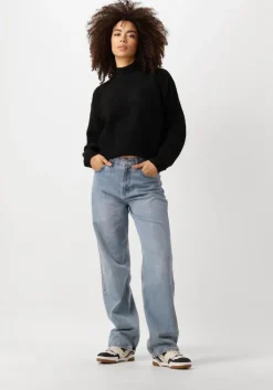 zwarte neo noir trui paula knit blouse