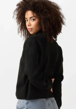 zwarte neo noir trui paula knit blouse