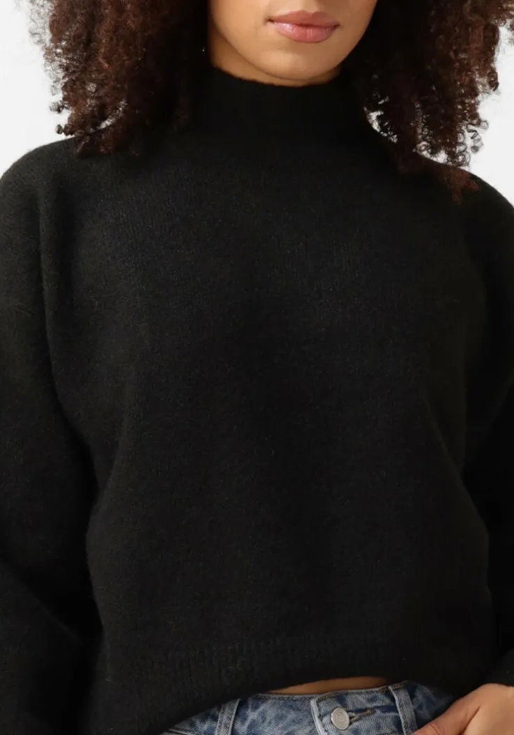 zwarte neo noir trui paula knit blouse