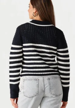 zwarte neo noir vest effie knit cardigan