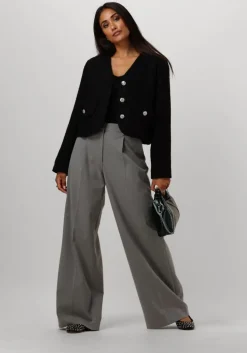 zwarte neo noir vest manua boucle jacket