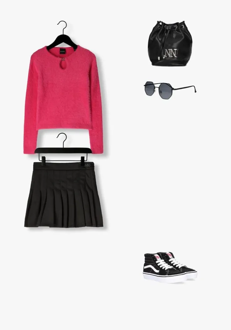 zwarte nik & nik minirok nina skirt