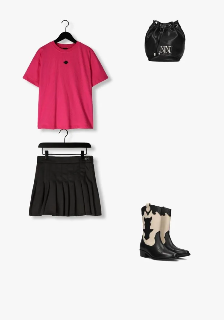 zwarte nik & nik minirok nina skirt