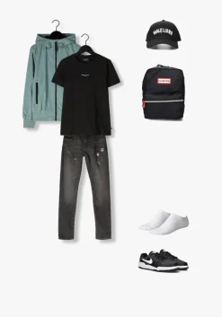 zwarte nike lage sneakers nike full force lo (gs)