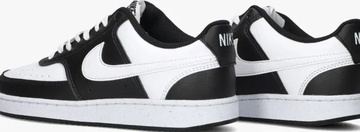 zwarte nike lage sneakers court vision low wmns
