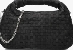 zwarte núnoo schoudertas dandy braided