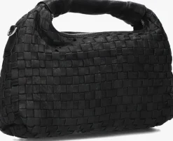 zwarte núnoo schoudertas dandy braided