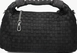 zwarte núnoo schoudertas dandy braided