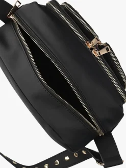 zwarte núnoo schoudertas ellie bamboo