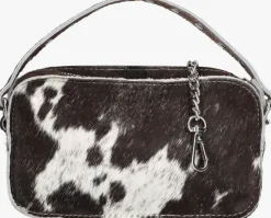 zwarte núnoo schoudertas helena black dots