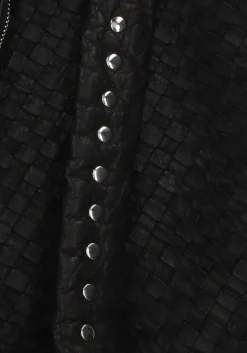 zwarte núnoo schoudertas maxi dandy braided