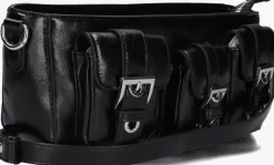 zwarte núnoo schoudertas penny wrinkle